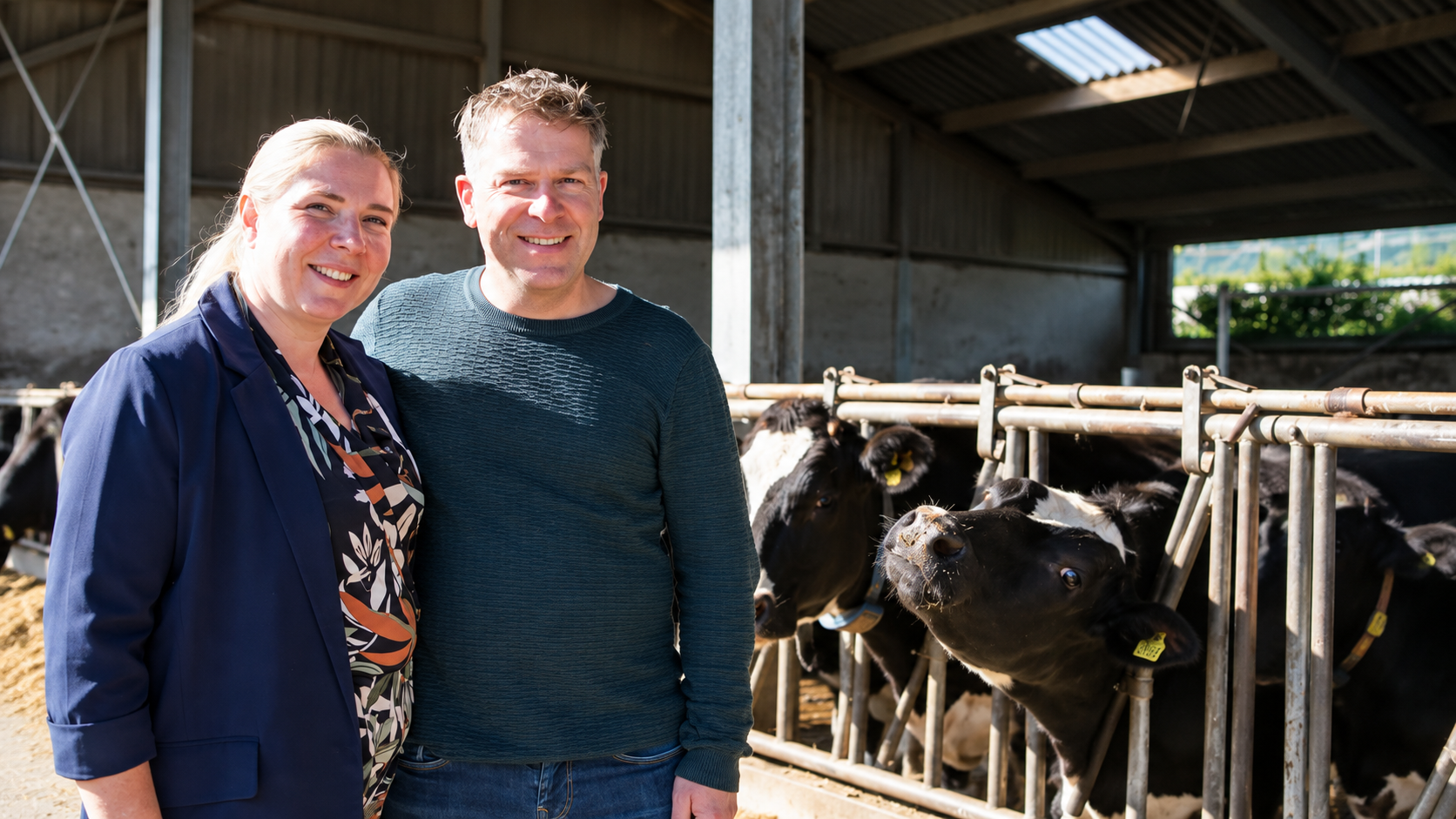 Ivo en Yvonne Poelen, eigenaren van IJsboerderij Foxhill